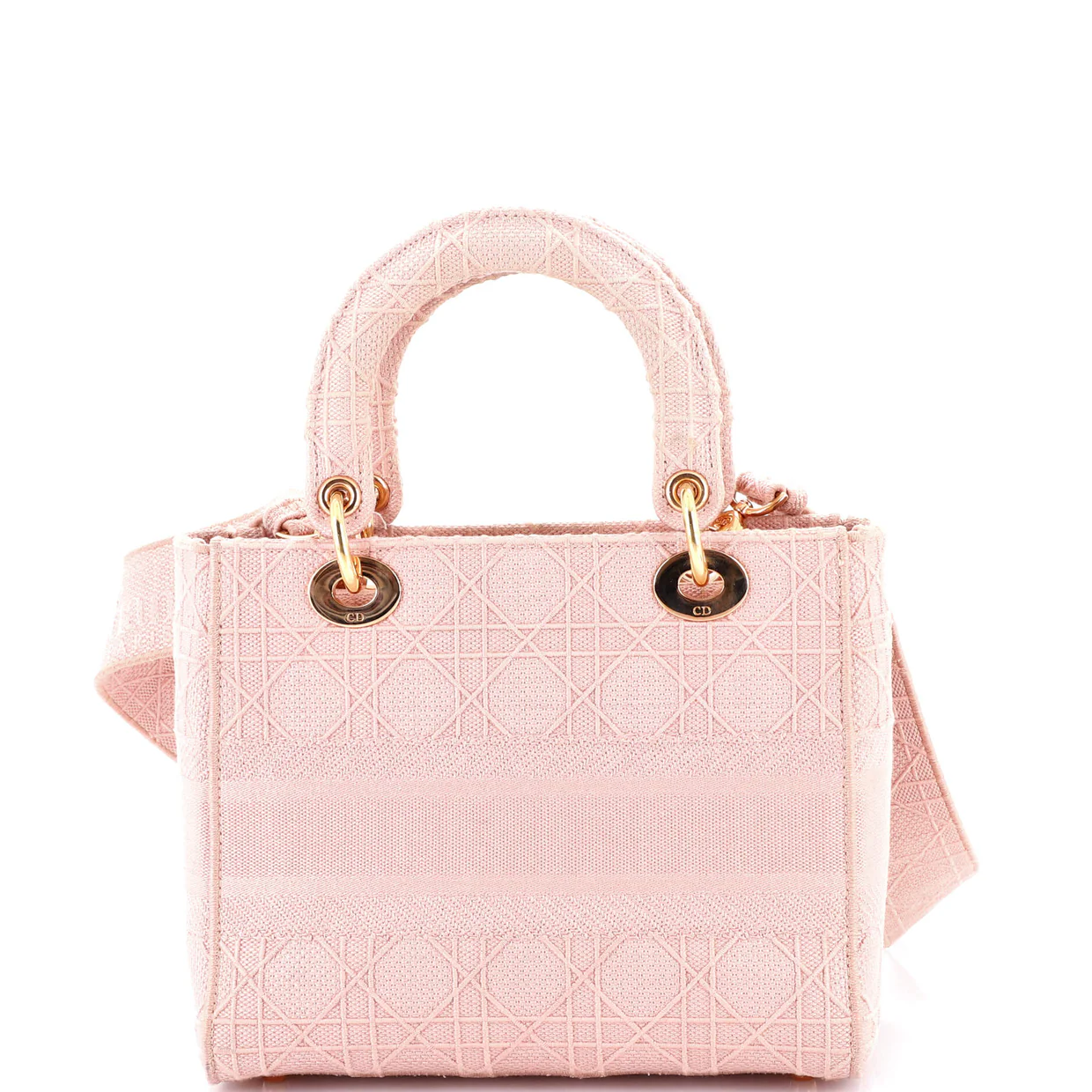Lady D-Lite Bag Cannage Embroidered Canvas Medium - Deep Luxury