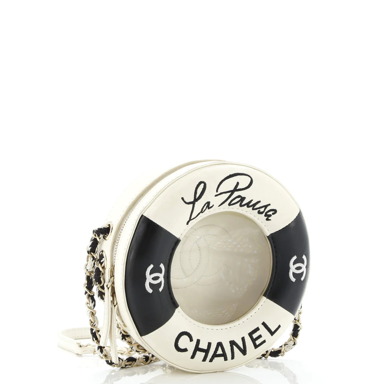 Lifesaver Round Crossbody Bag Lambskin Small - Deep Luxury