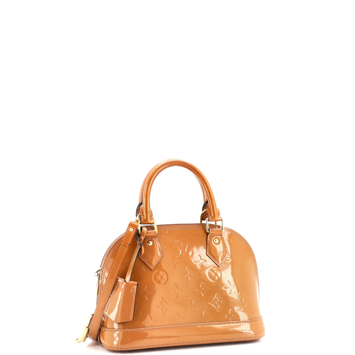 Alma Handbag Monogram Vernis BB - Deep Luxury