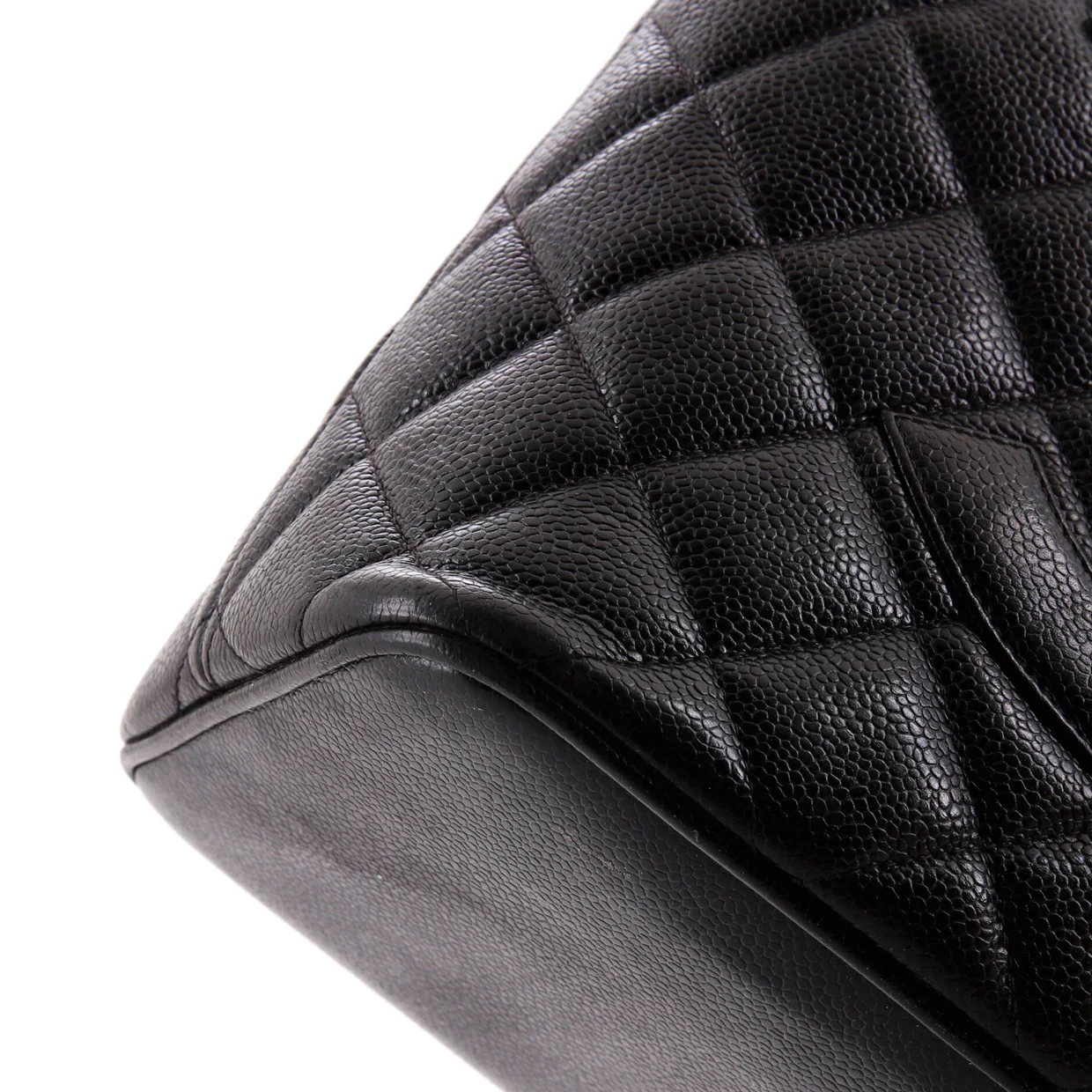 Medallion Tote Quilted Caviar - Deep Luxury