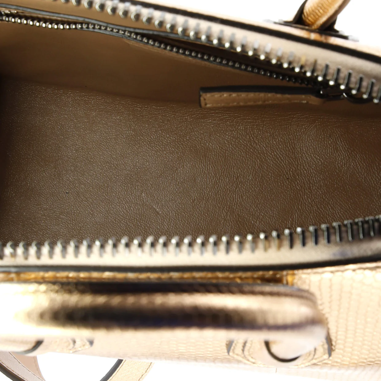 Antigona Bag Snakeskin Embossed Leather Mini - Deep Luxury