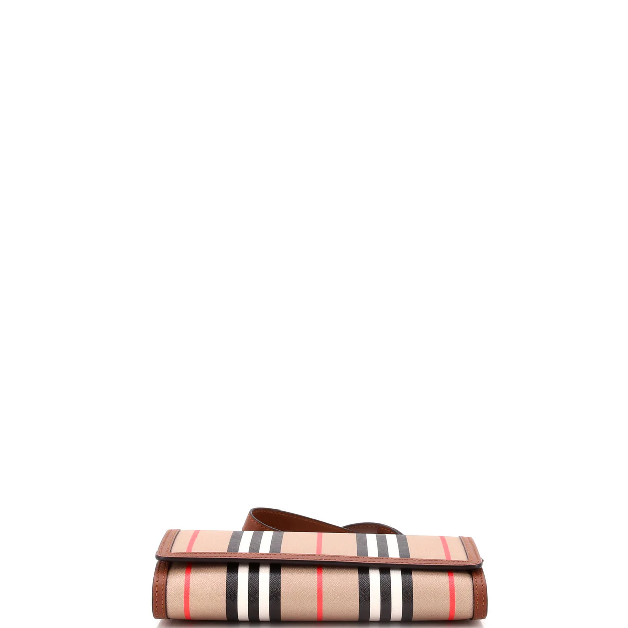 Hannah Wallet on Strap Icon Stripe E-Canvas - Deep Luxury