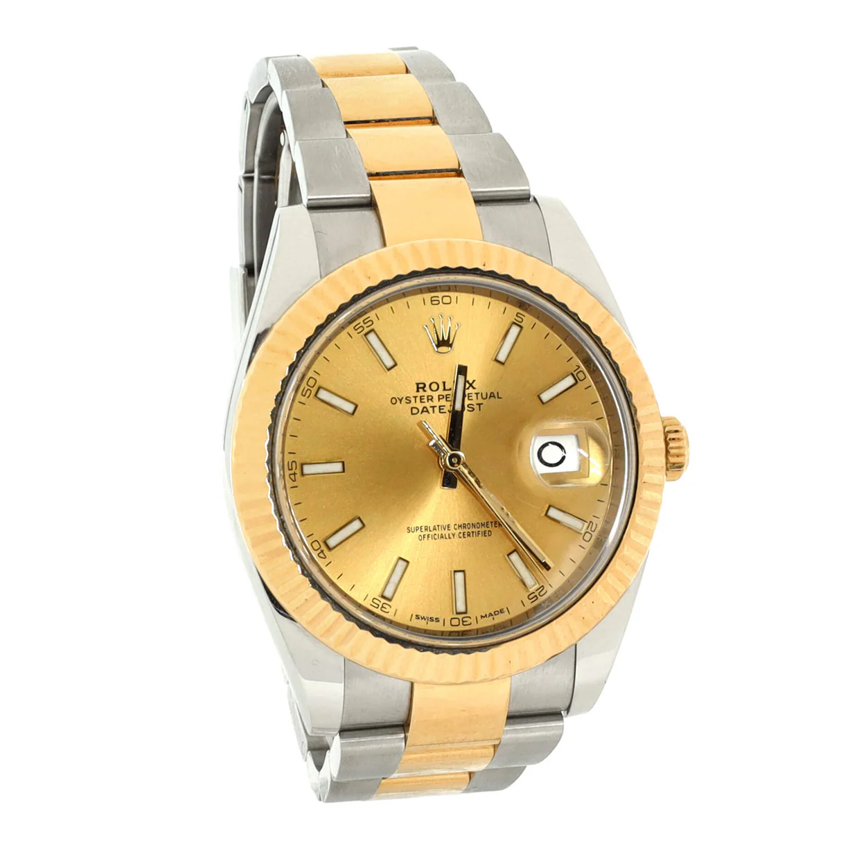 Oyster Perpetual Datejust Automatic Watch Stainless Steel and Yellow Gold 41 - Deep Luxury