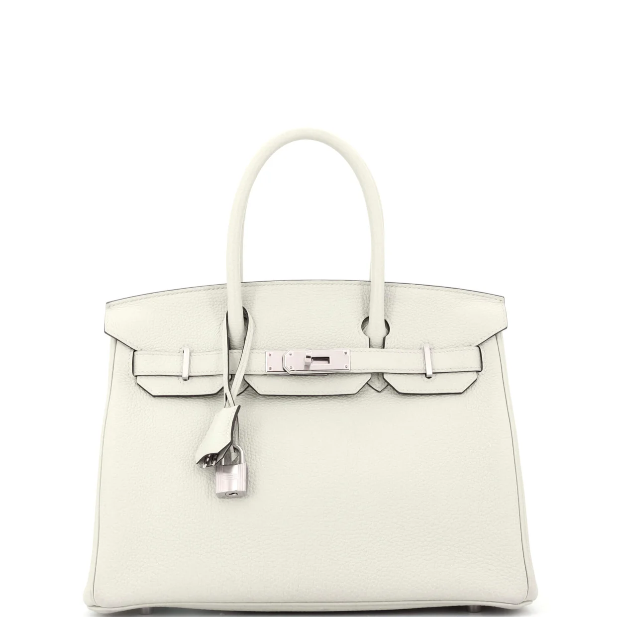 Birkin Handbag Grey Togo with Palladium Hardware 30 - Deep Luxury