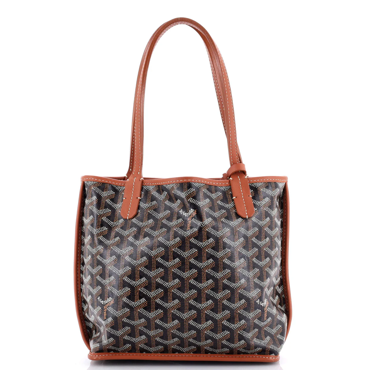 Anjou Reversible Tote Coated Canvas Mini - Deep Luxury