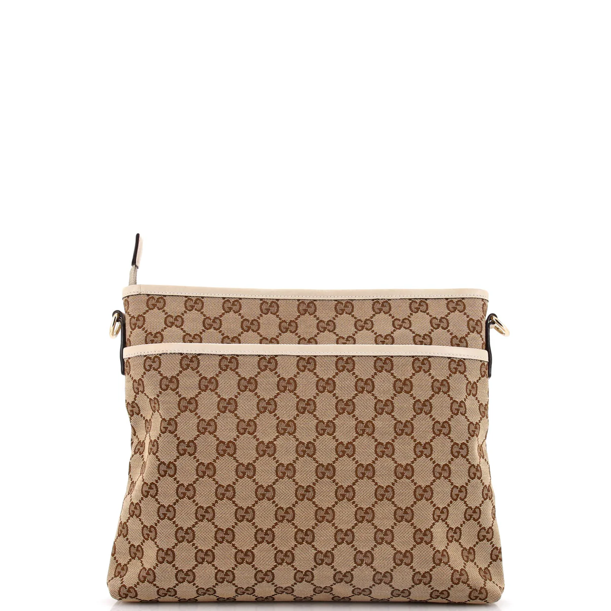 Flat Messenger Bag GG Canvas Medium - Deep Luxury