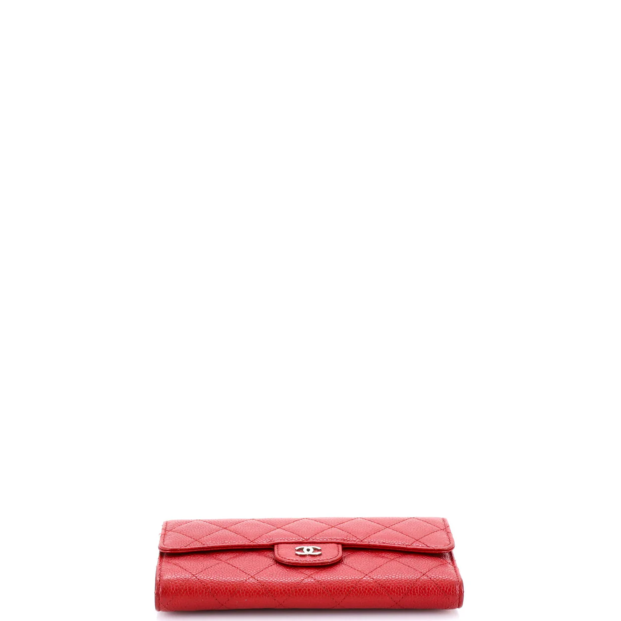 L-Flap Wallet Quilted Caviar Long - Deep Luxury