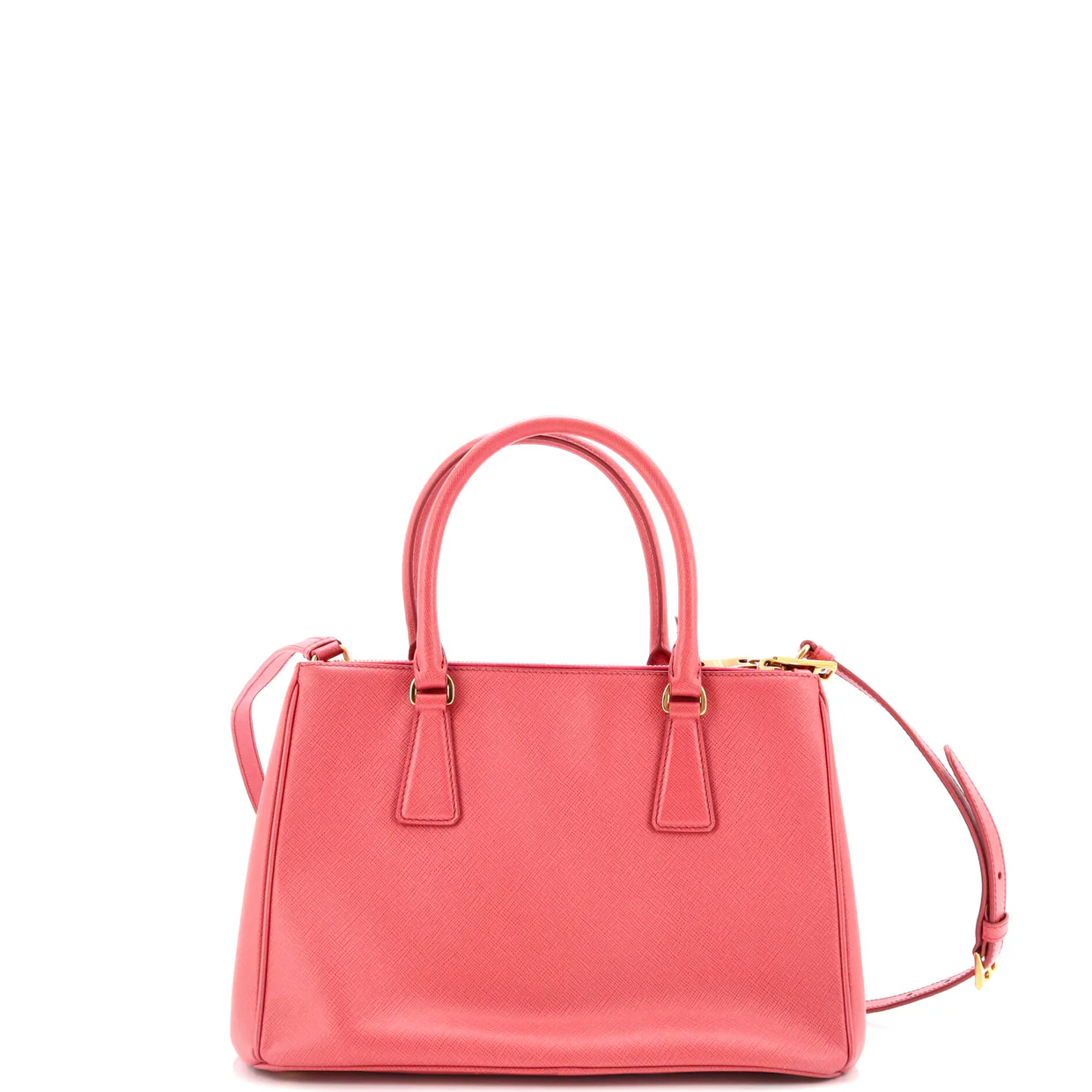 Galleria Double Zip Tote Saffiano Leather Small - Deep Luxury