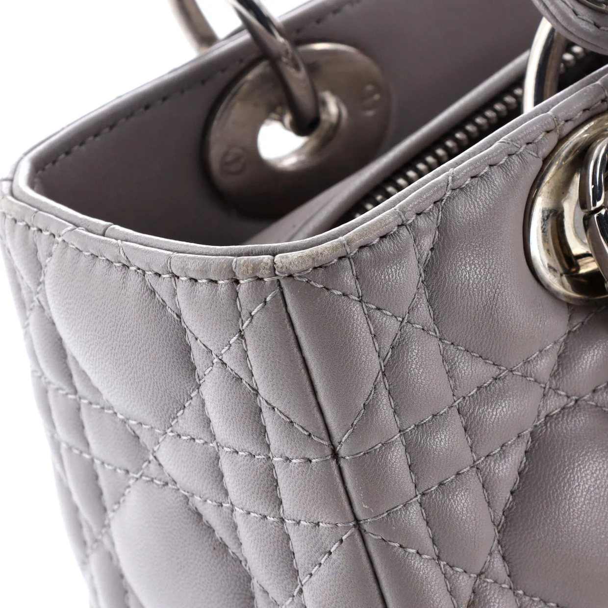 Lady Dior Bag Cannage Quilt Lambskin Medium - Deep Luxury