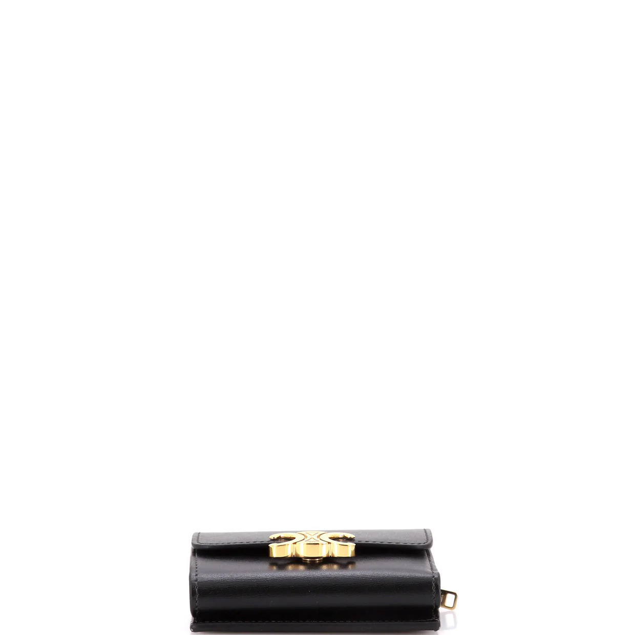 Triomphe Trifold Wallet Leather Small - Deep Luxury
