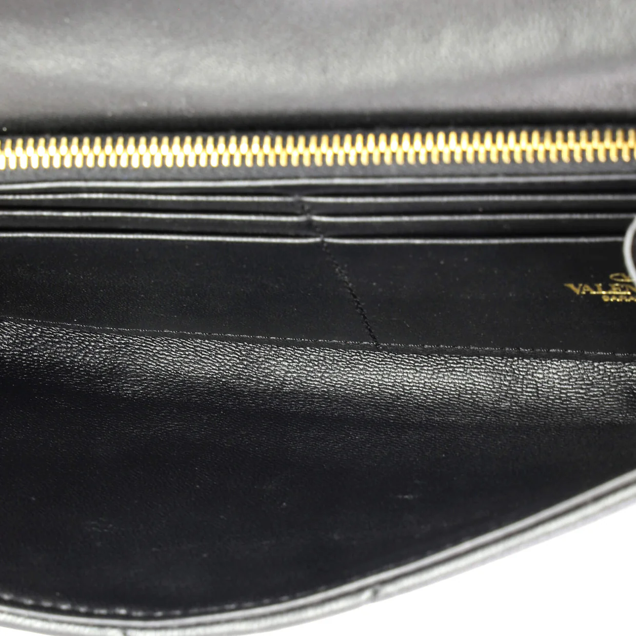 Roman Stud Wallet on Chain Quilted Leather - Deep Luxury