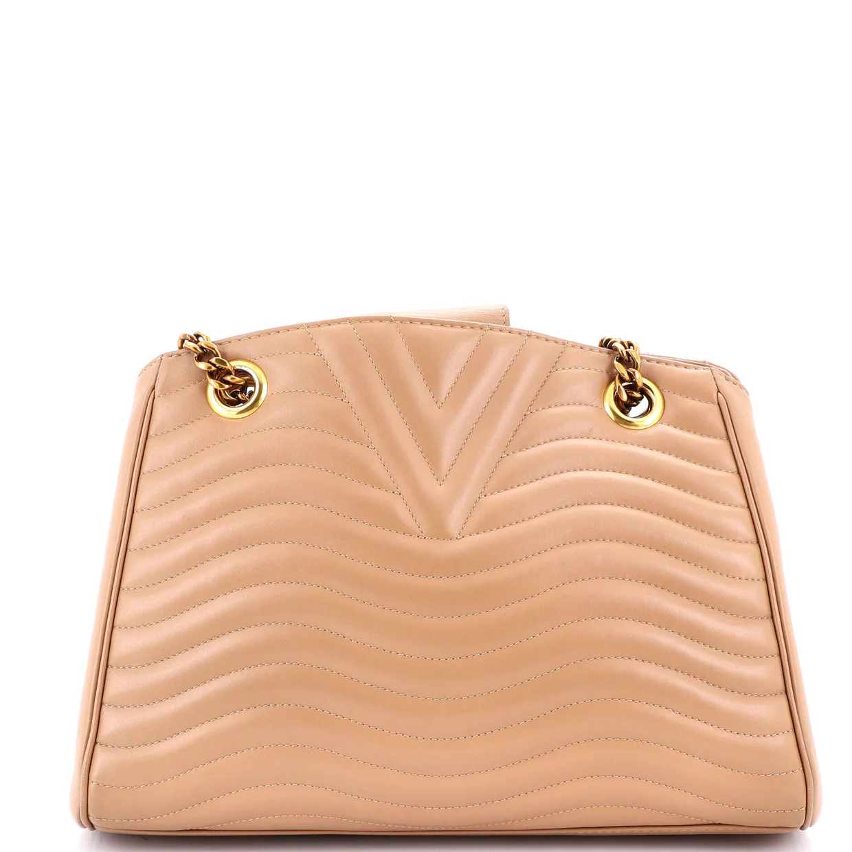 New Wave Chain Tote Quilted Leather - Deep Luxury