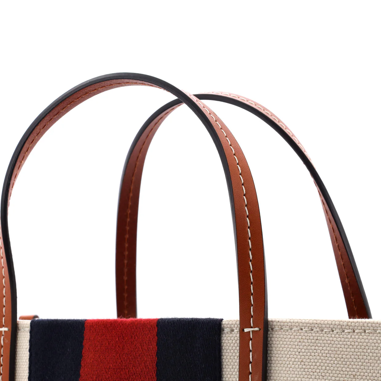 Interlocking G Web Tote Canvas Small - Deep Luxury