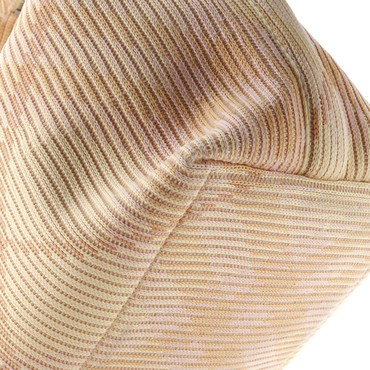 Peg Handle Bag Knit Check Fabric Medium - Deep Luxury