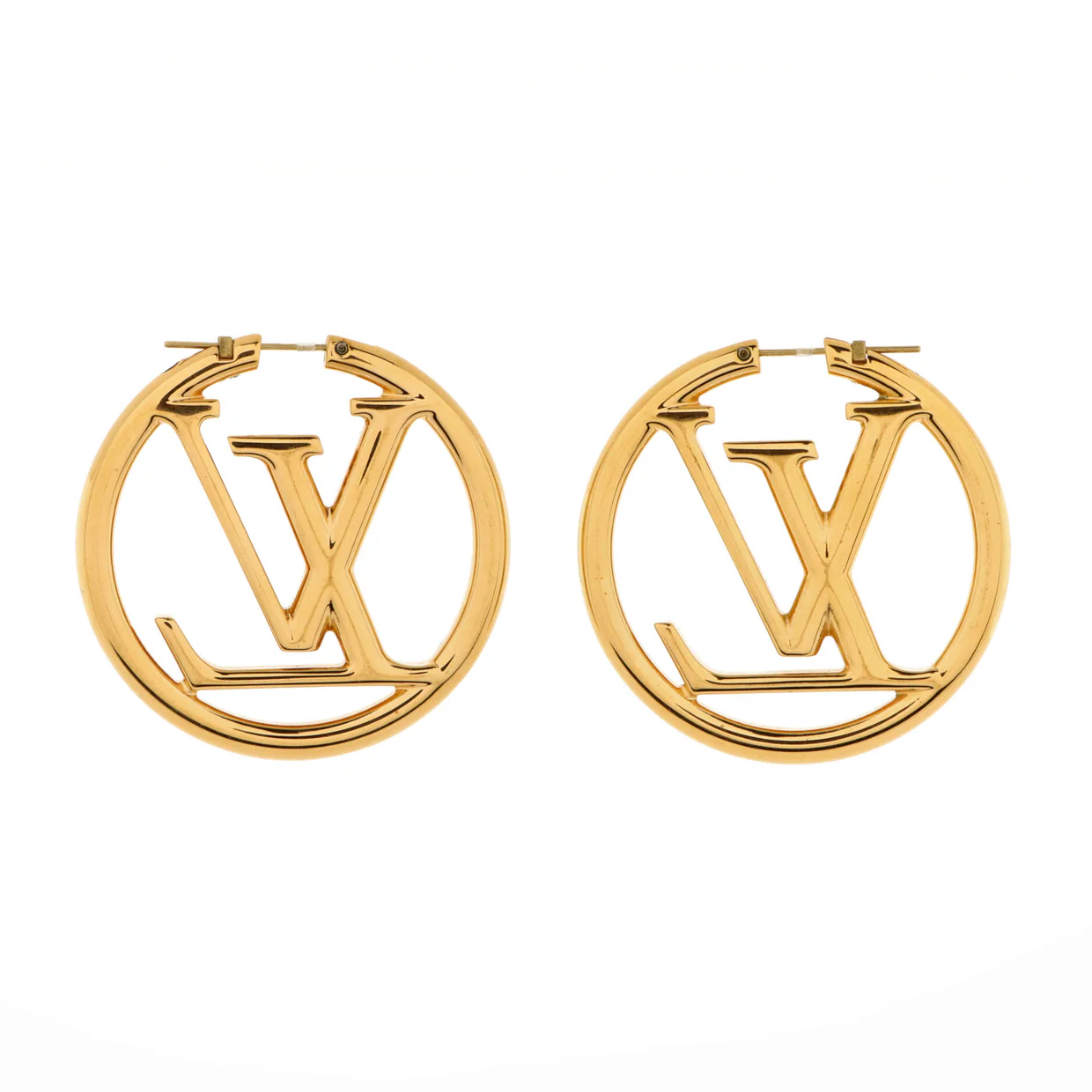 Louise Hoop Earrings Metal GM - Deep Luxury