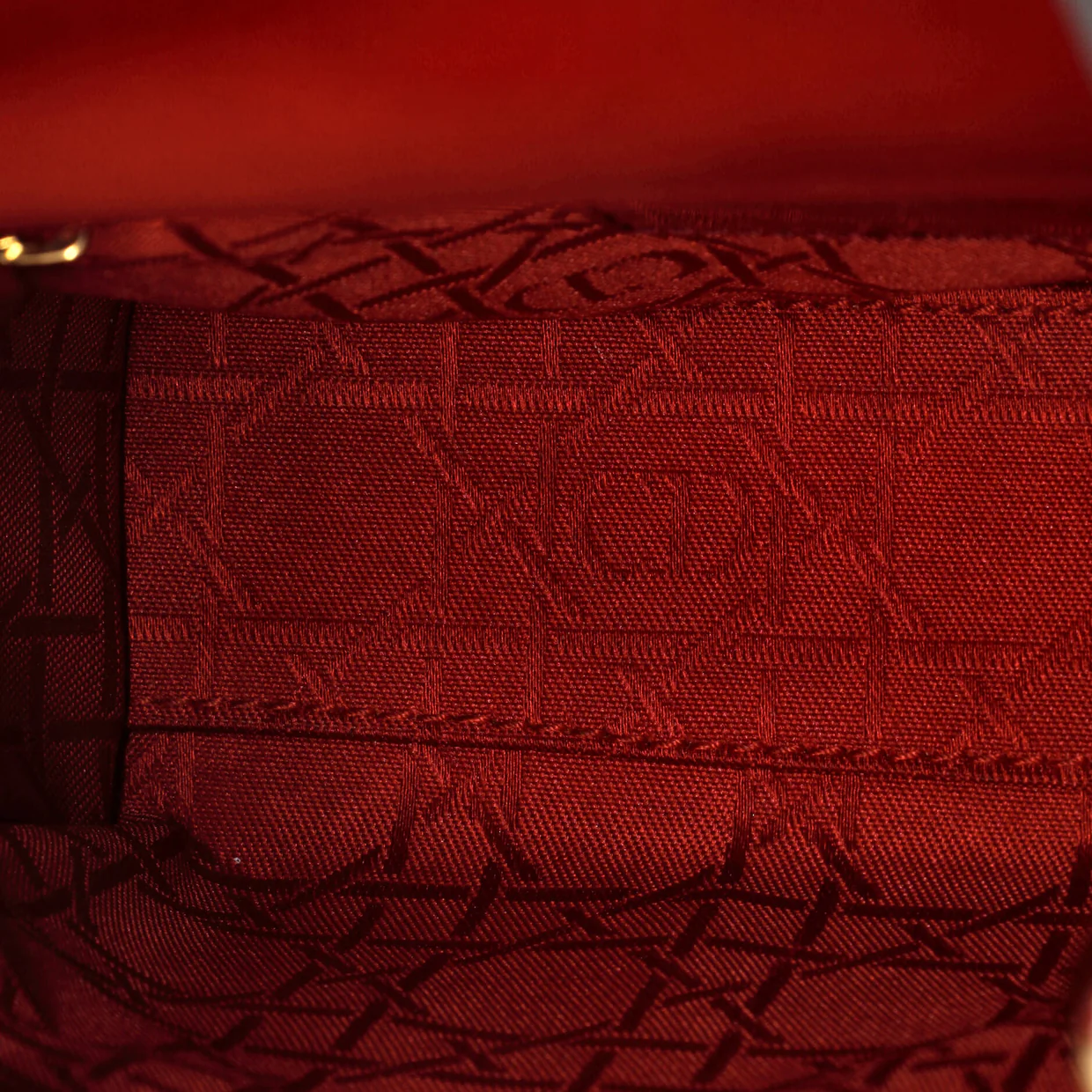 Lady Dior Chain Bag Cannage Quilt Patent Mini - Deep Luxury