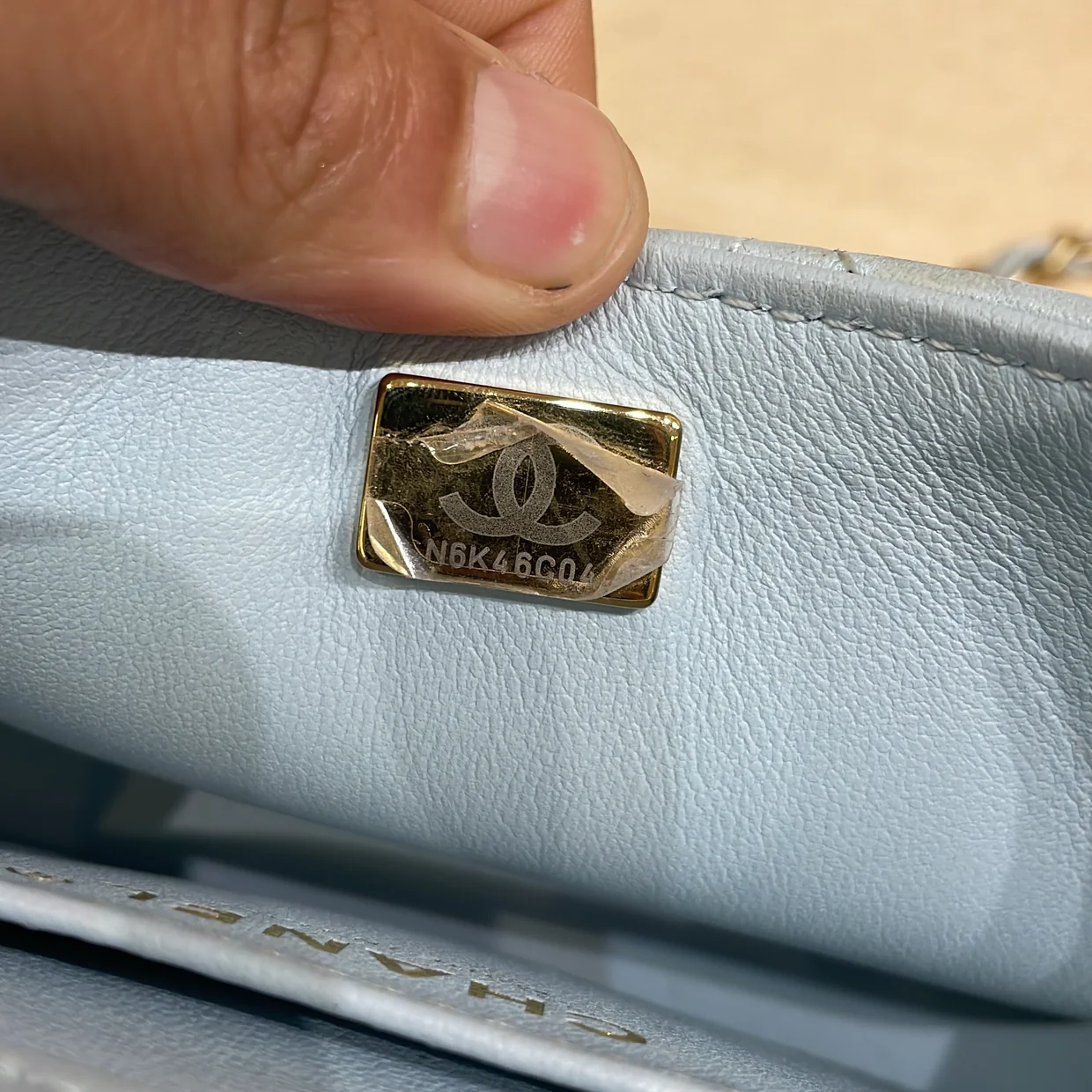 Pearl Twist Square Flap Bag Quilted Shiny Lambskin Mini - Deep Luxury