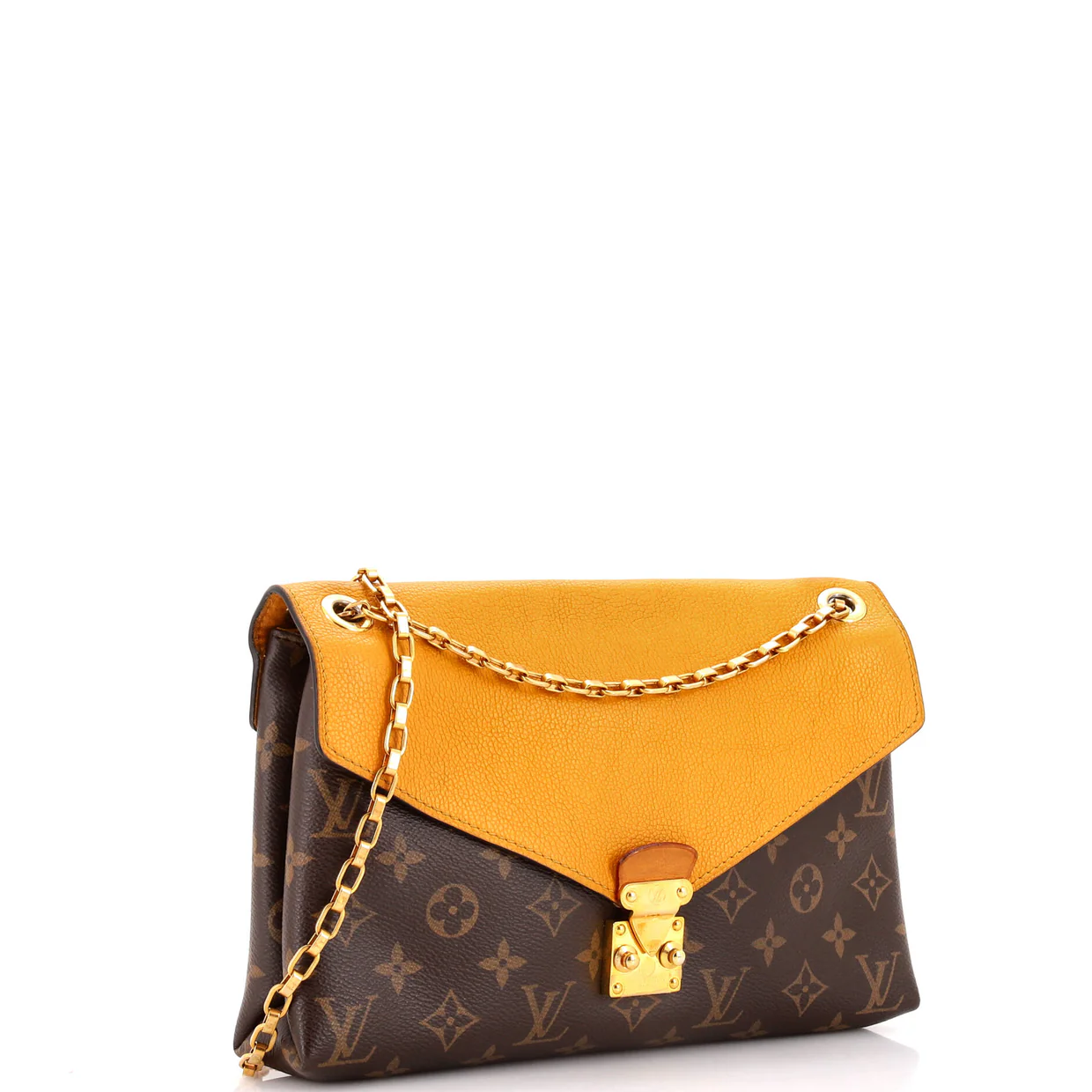 Pallas Chain Shoulder Bag Monogram Canvas and Calfskin - Deep Luxury