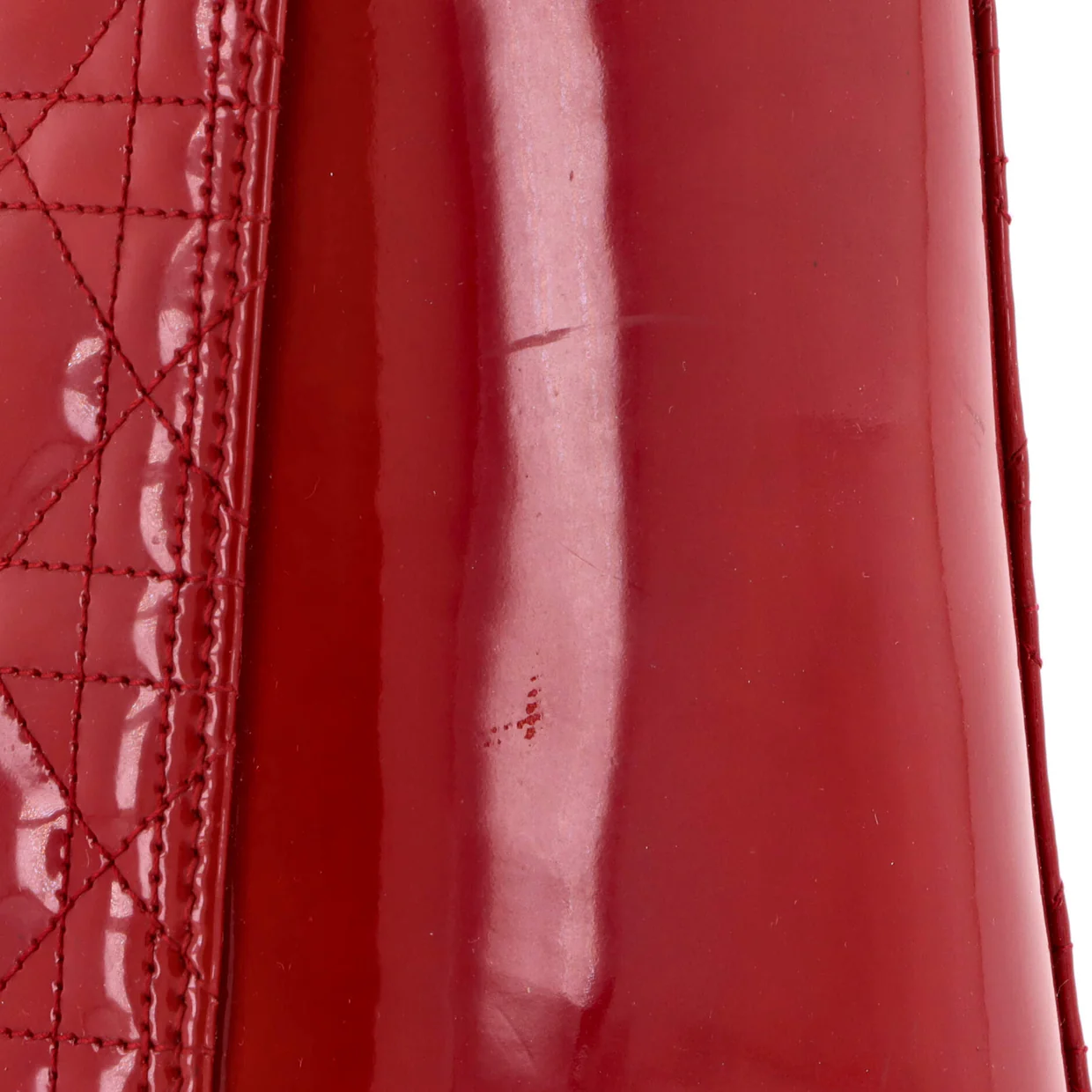 Lady Dior Bag Cannage Quilt Patent Large - Deep Luxury