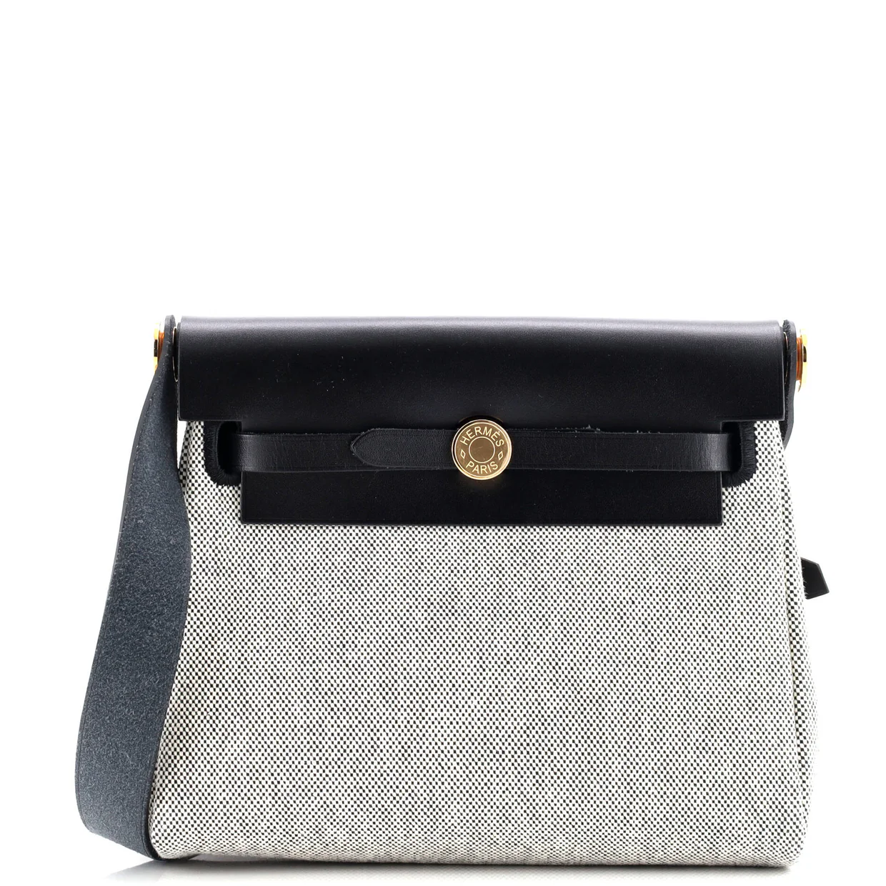 Herbag Zip Toile and Leather 20 - Deep Luxury