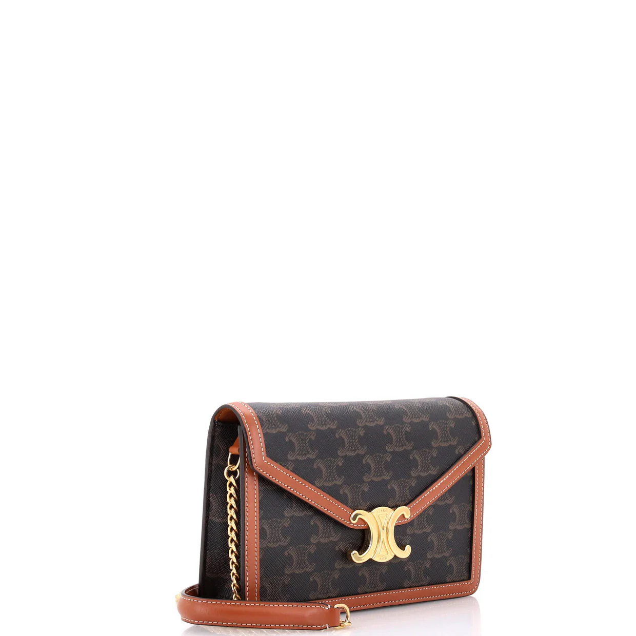 Margo Triomphe Wallet on Chain Triomphe Coated Canvas - Deep Luxury