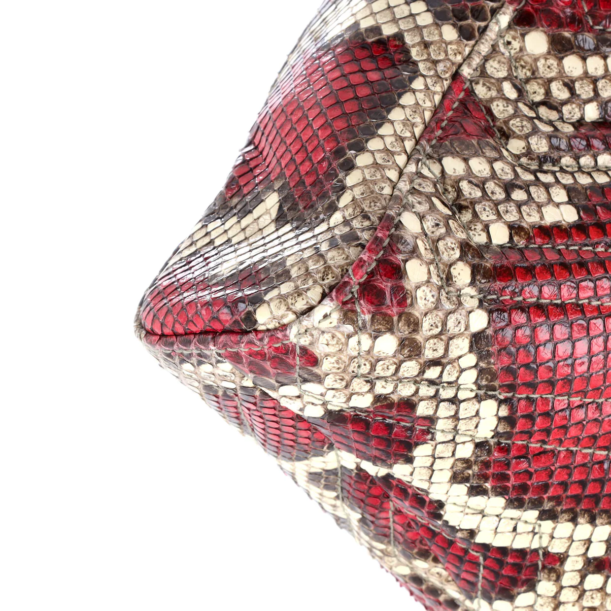 GG Marmont Zip Tote Matelasse Python Medium - Deep Luxury