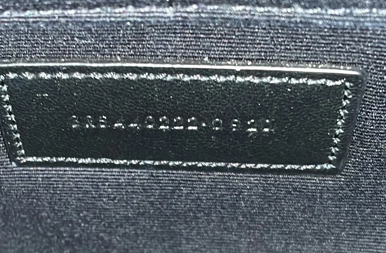 Classic Monogram Wristlet Pouch Matelasse Chevron Leather Large - Deep Luxury