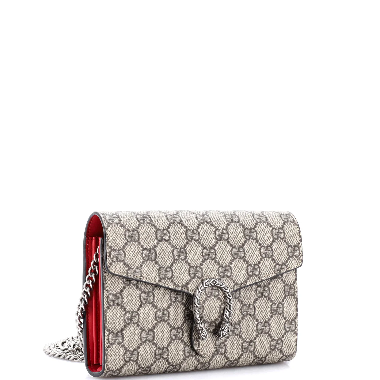 Dionysus Chain Wallet GG Coated Canvas Small - Deep Luxury