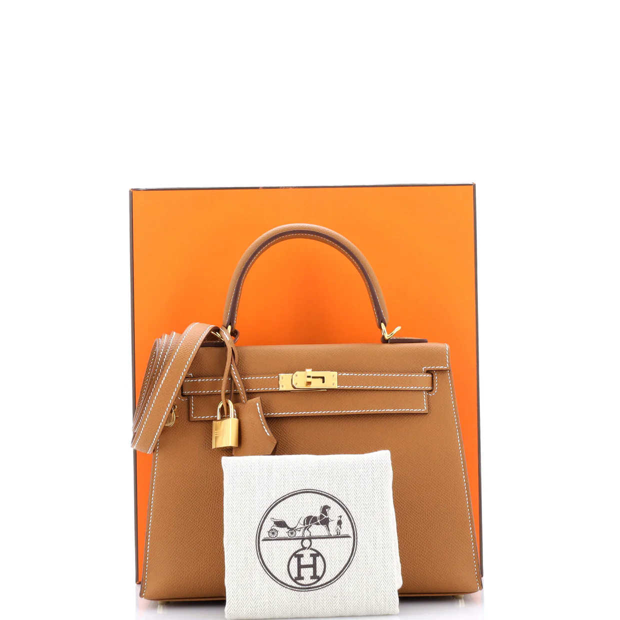 Kelly Handbag Gold Epsom with Gold Hardware 25 - Deep Luxury