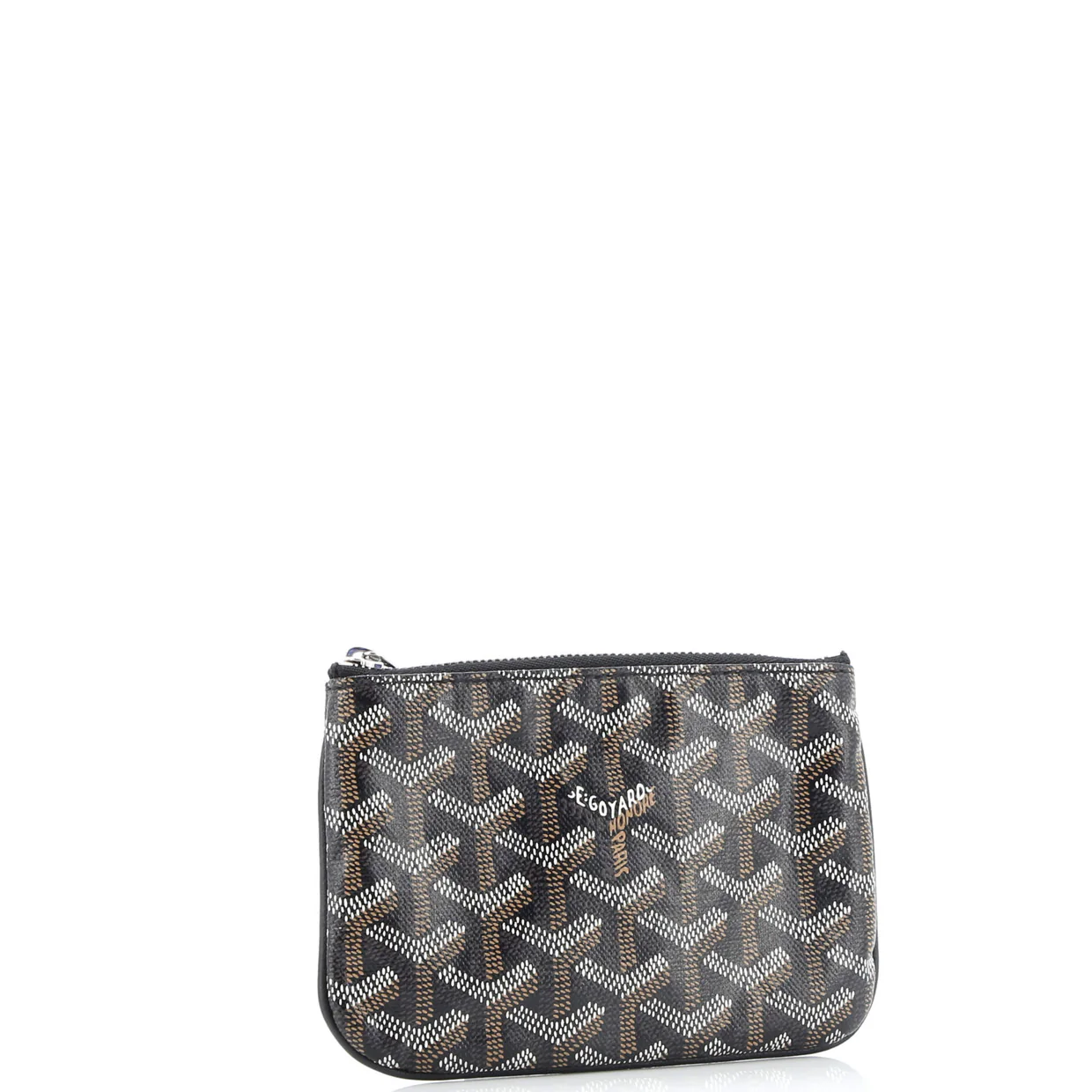 Senat Zip Pouch Coated Canvas Mini - Deep Luxury