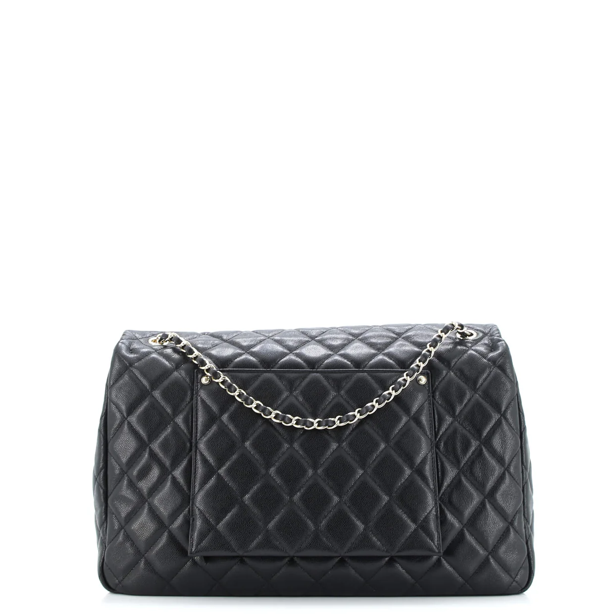 XXL Travel Flap Bag Quilted Caviar Small - Deep Luxury