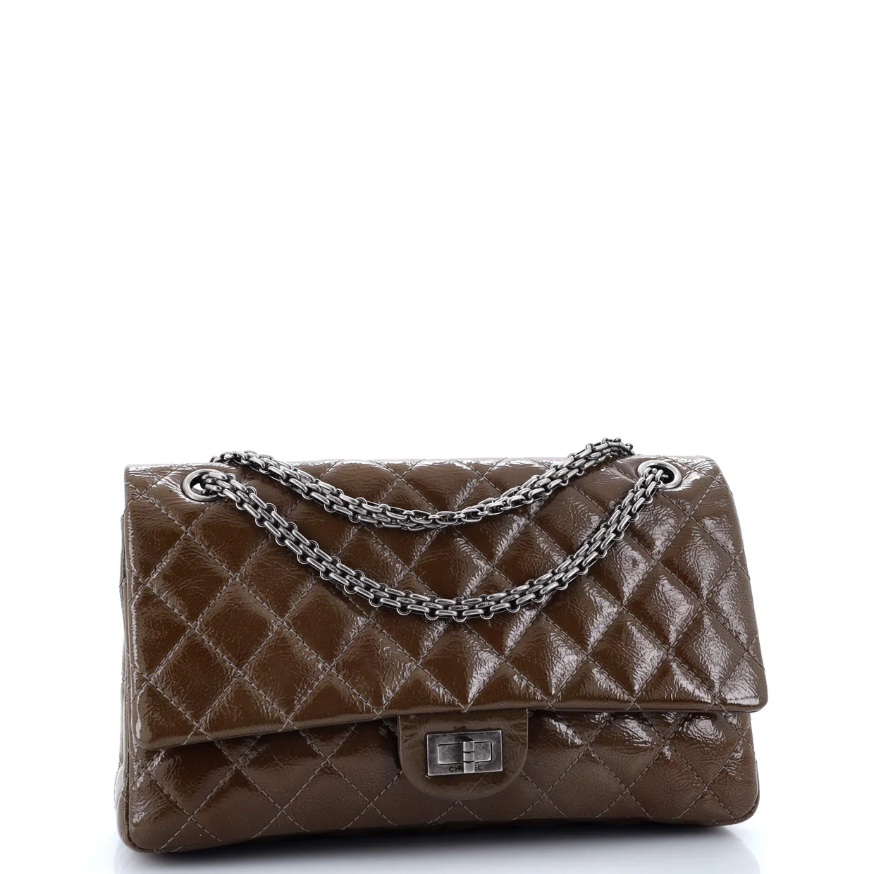 Reissue 2.55 Flap Bag Quilted Crinkled Patent 226 - Deep Luxury