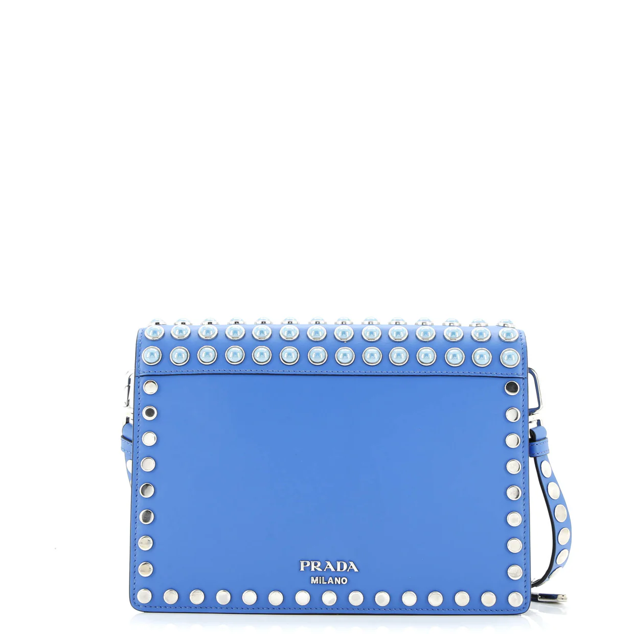Elektra Shoulder Bag Studded Printed Leather Medium - Deep Luxury