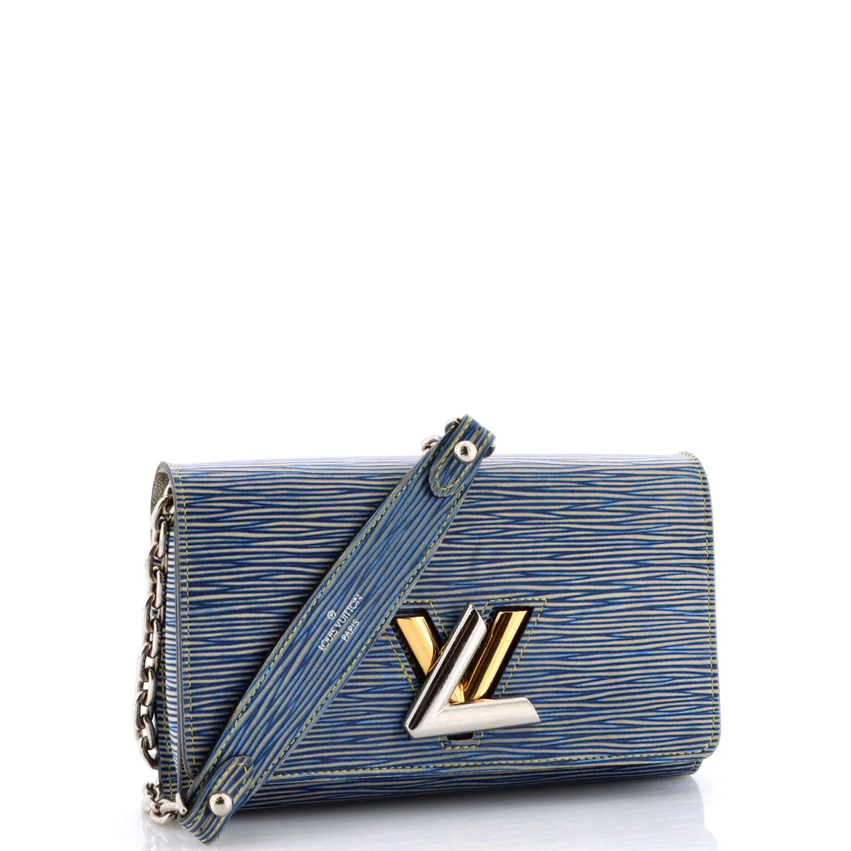 Twist Chain Wallet Epi Leather - Deep Luxury