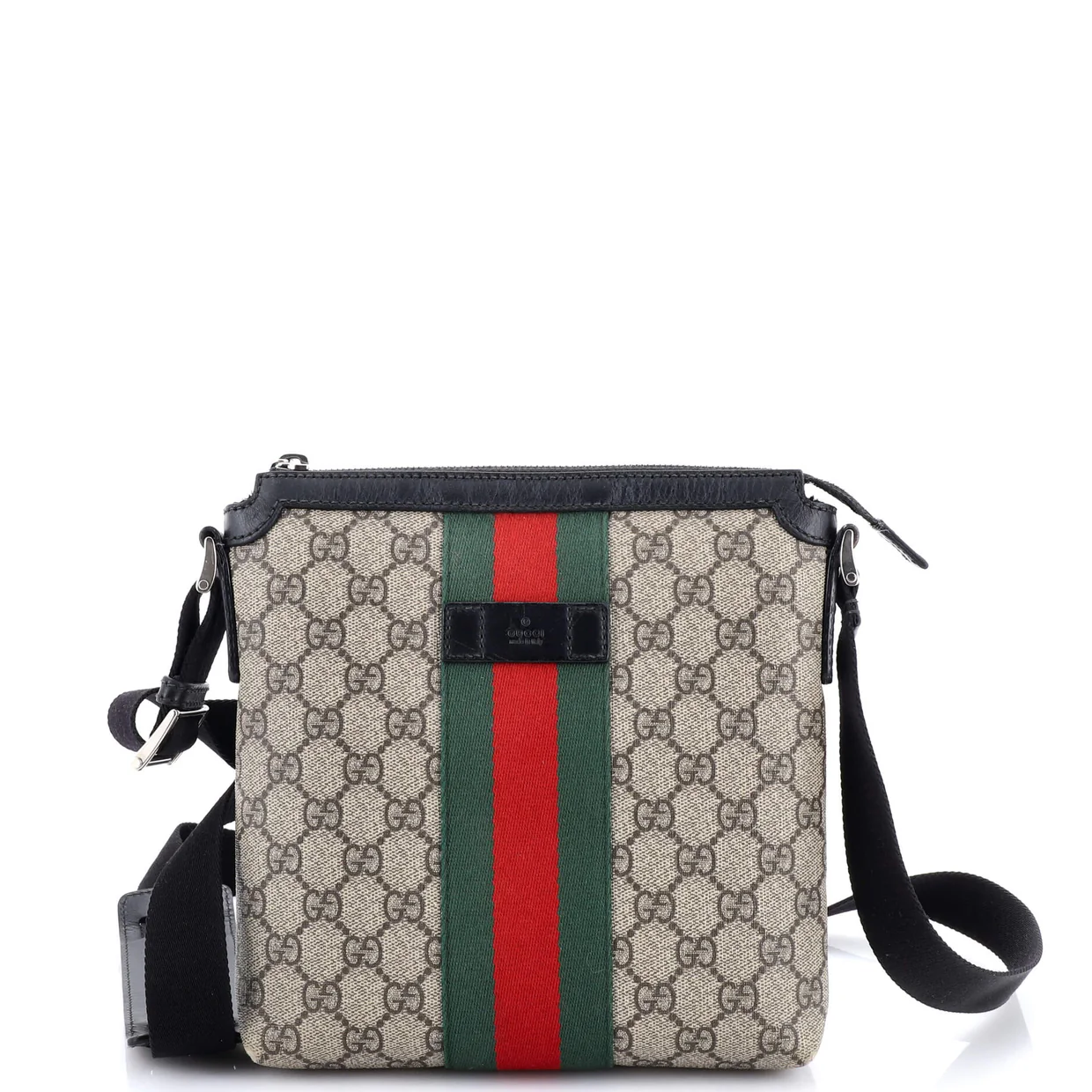 Web Messenger Bag GG Coated Canvas Small - Deep Luxury