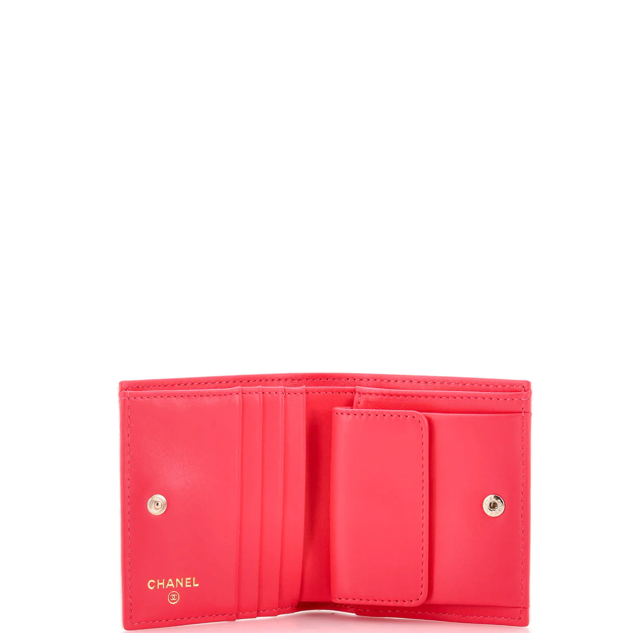 Textured CC Bifold Wallet Quilted Caviar Compact - Deep Luxury