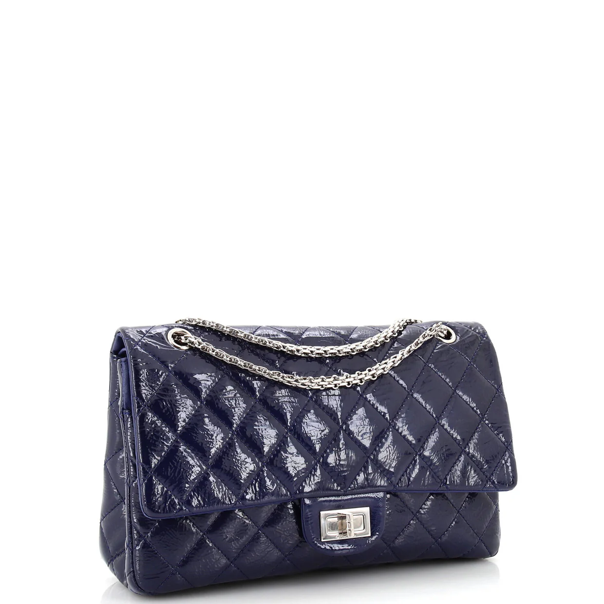 Reissue 2.55 Flap Bag Quilted Crinkled Patent 227 - Deep Luxury