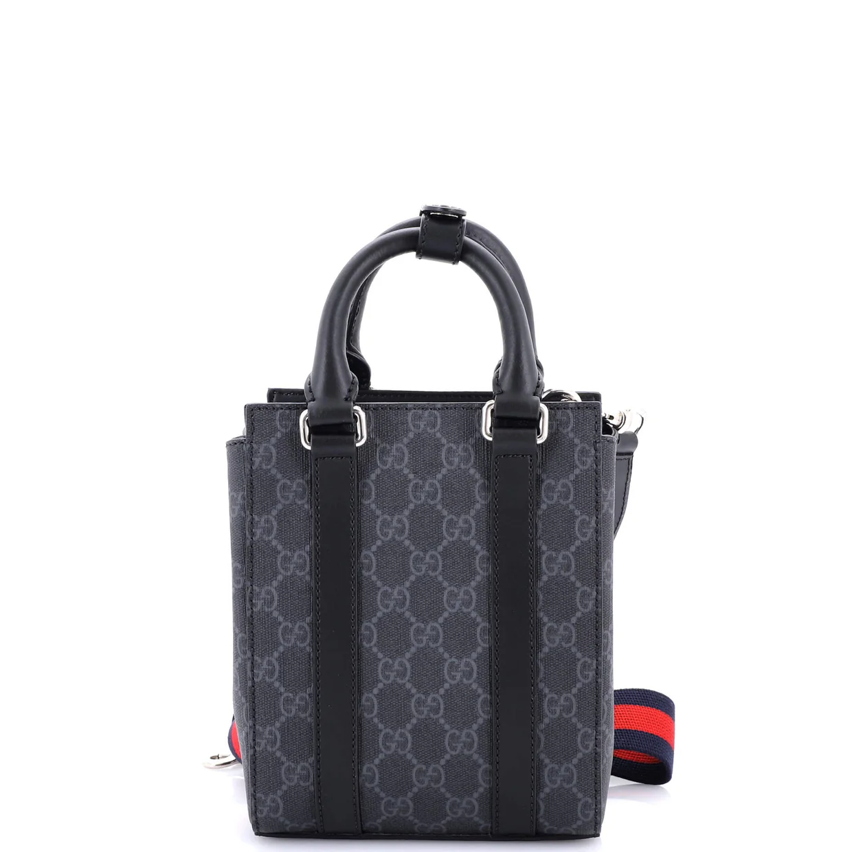 Convertible Web Open Tote GG Coated Canvas Mini - Deep Luxury