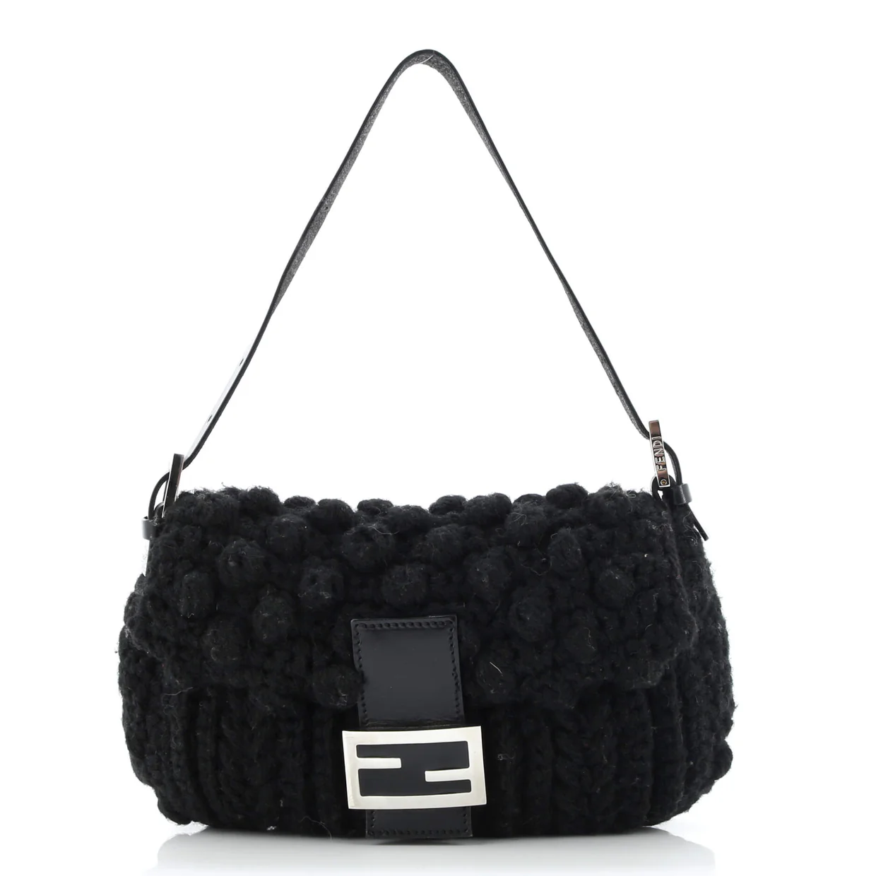 Baguette Bag Knit Fabric Small - Deep Luxury