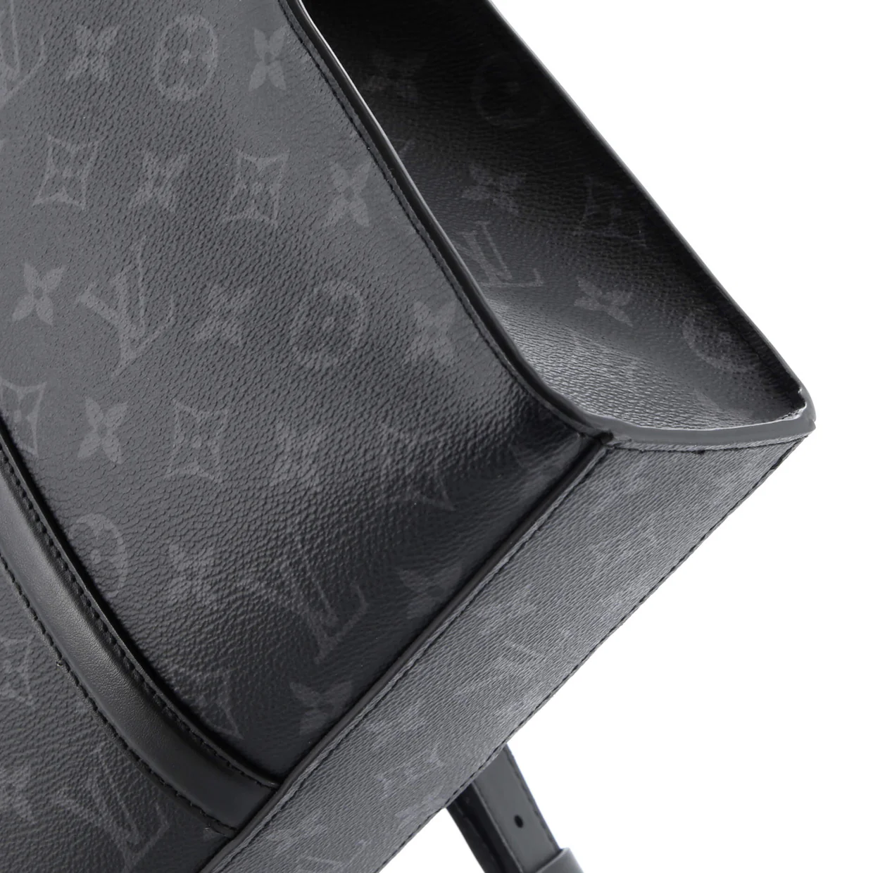 Sac Plat Zipper Tote Monogram Eclipse Canvas Horizontal - Deep Luxury