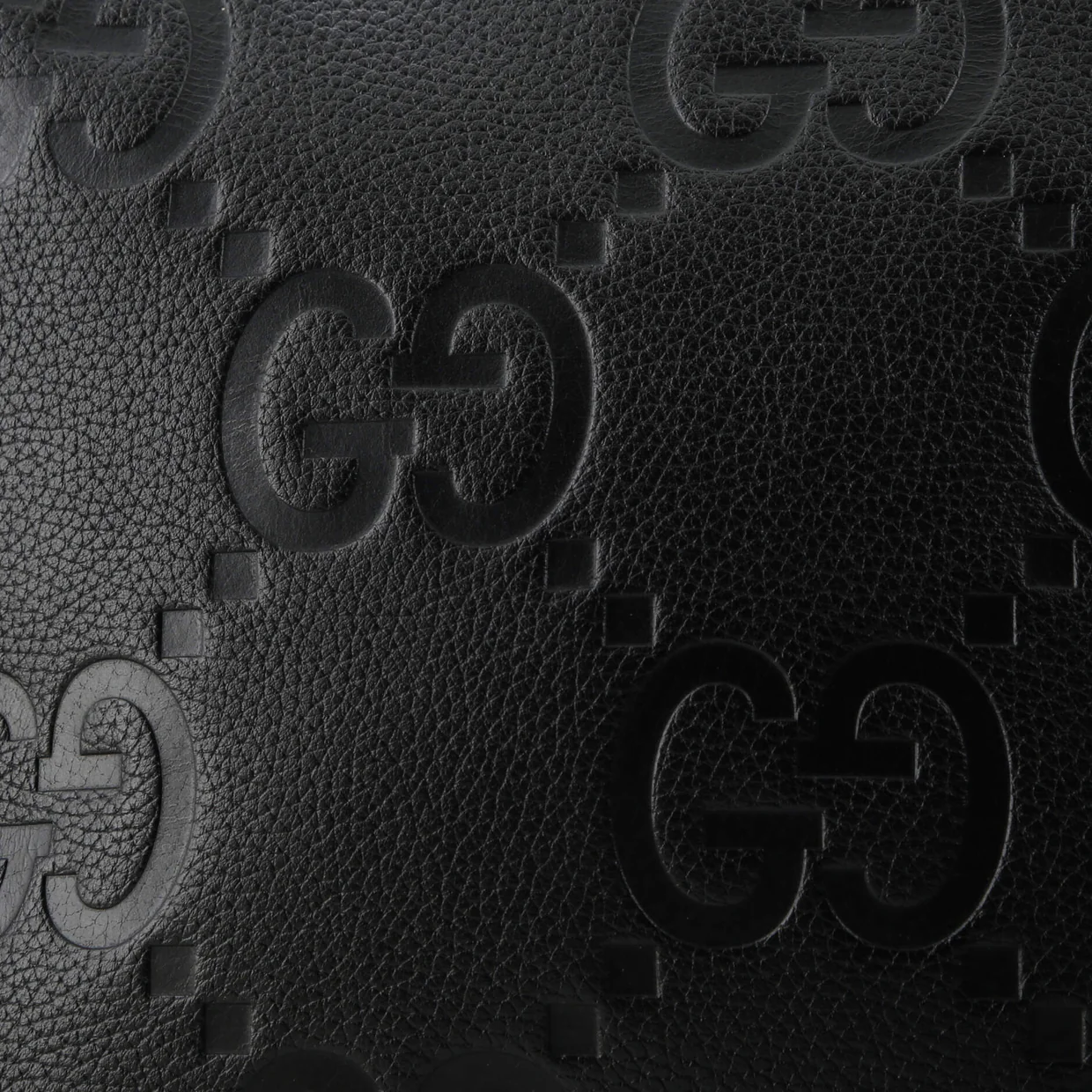 Zip Messenger Bag Jumbo GG Embossed Leather Medium - Deep Luxury