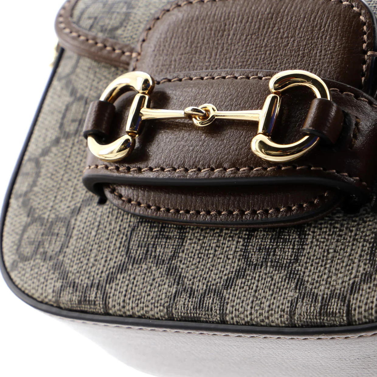 Horsebit 1955 Flap Wallet with Strap GG Coated Canvas - Deep Luxury