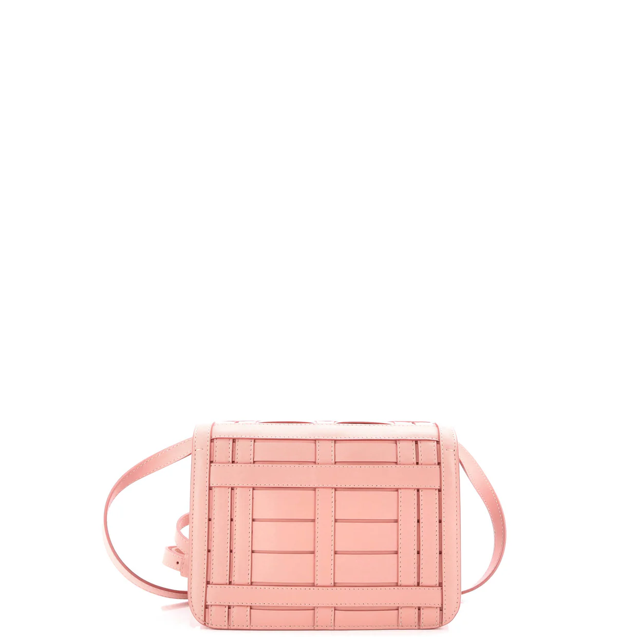 TB Flap Bag Woven Leather Small - Deep Luxury