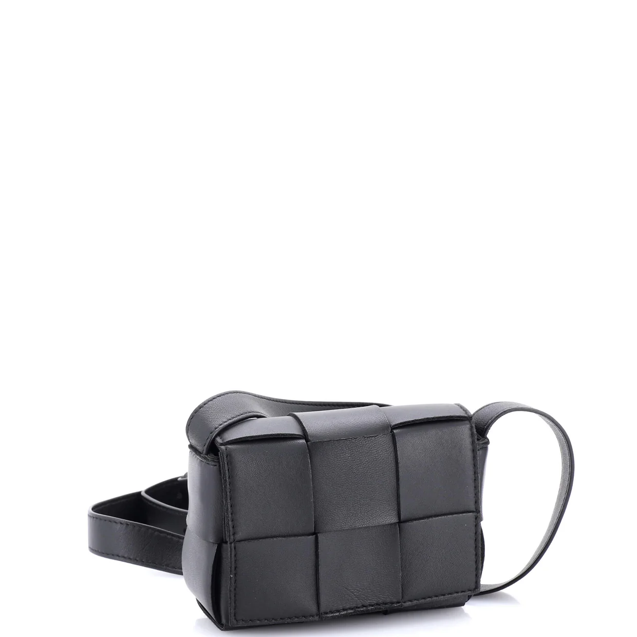 Cassette Crossbody Bag Maxi Intrecciato Leather Candy - Deep Luxury