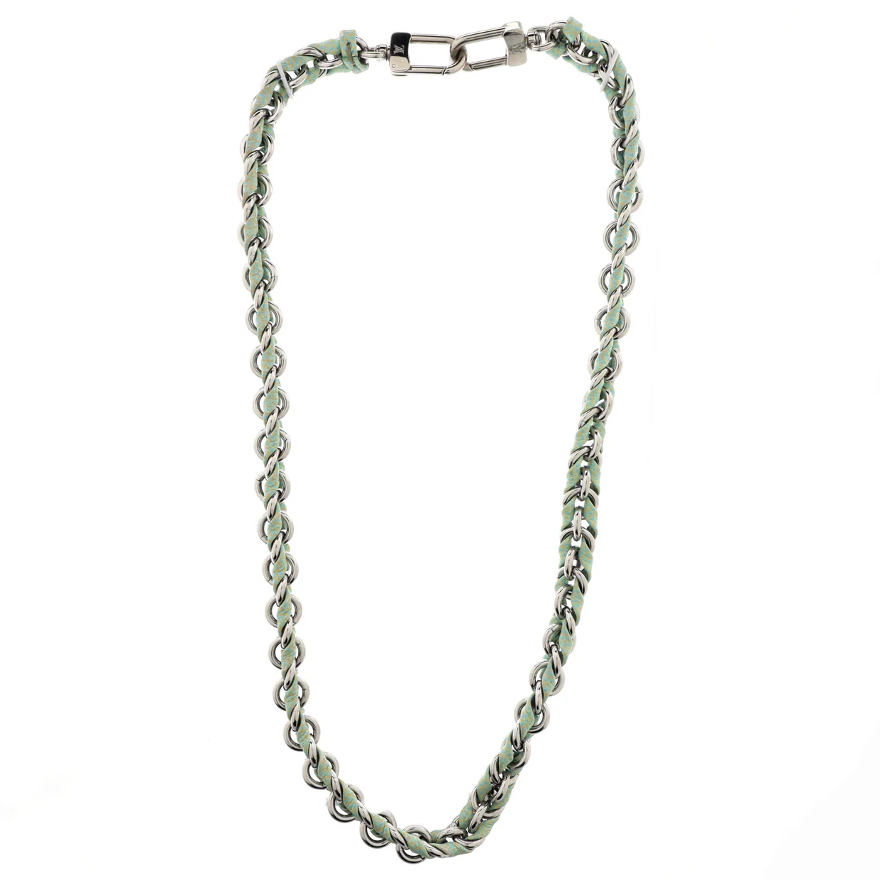 Multi Pochette Accessoires Woven Chain Strap Leather and Metal - Deep Luxury