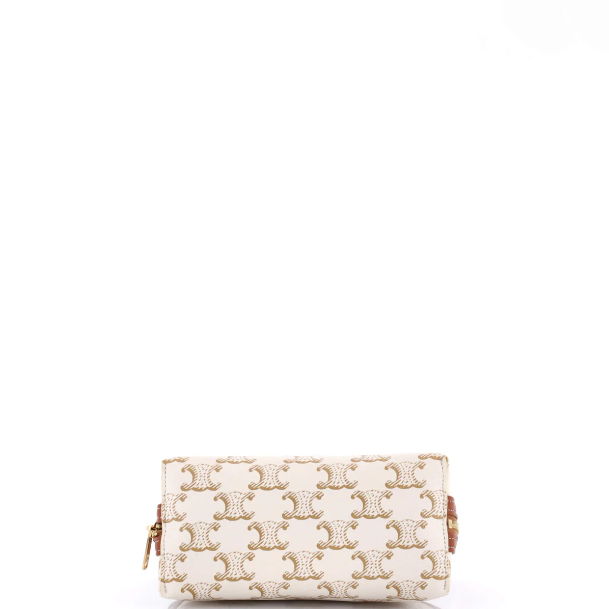 Zip Around Chain Clutch Triomphe Coated Canvas - Deep Luxury