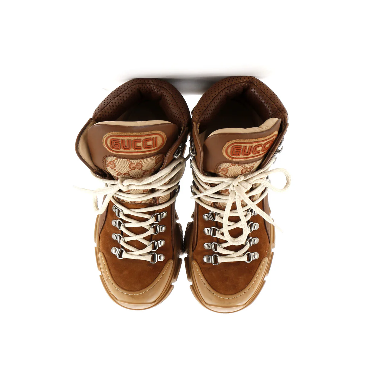 Flashtrek Hiking Boots GG Canvas and Suede - Deep Luxury