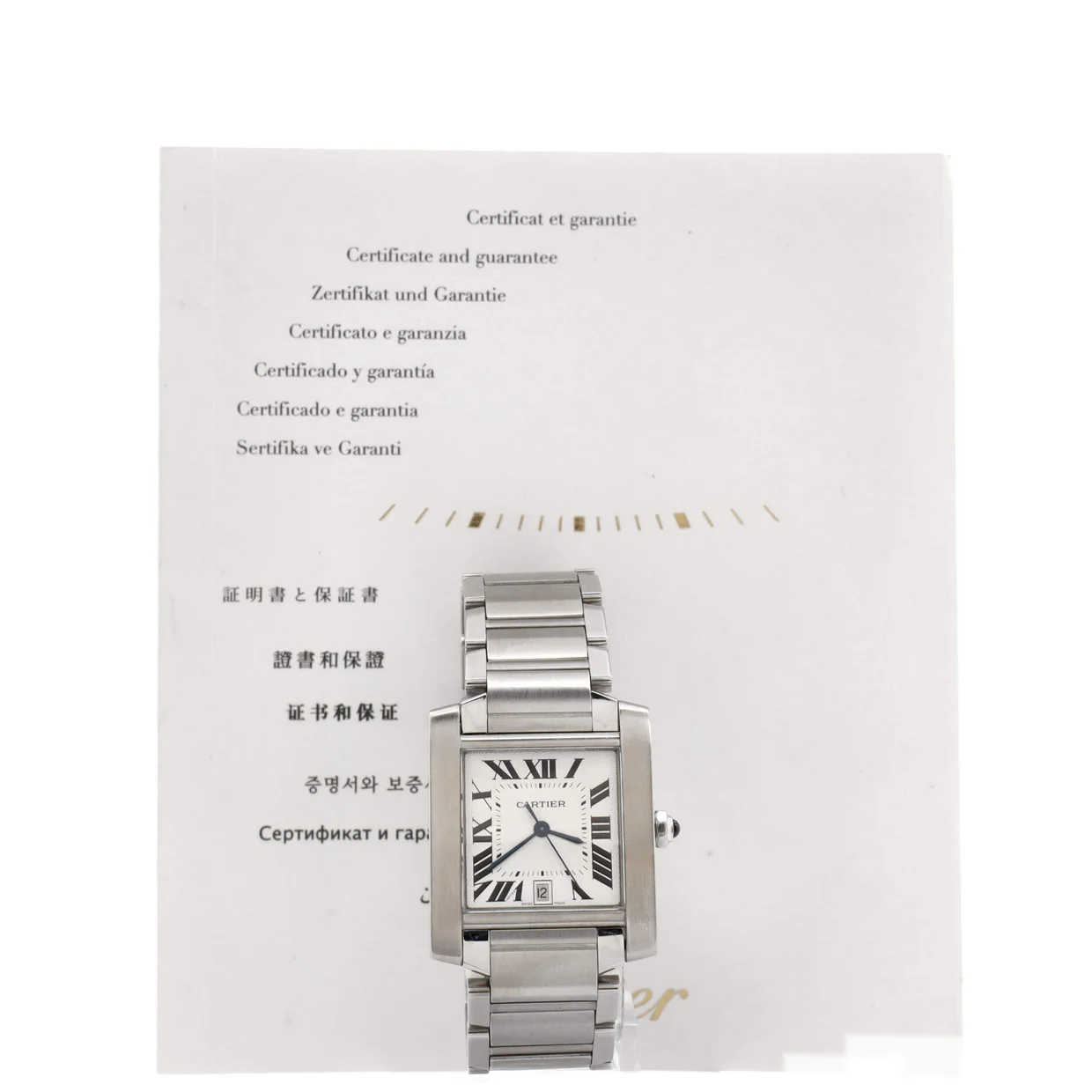 Tank Francaise Automatic Watch Stainless Steel 28 - Deep Luxury