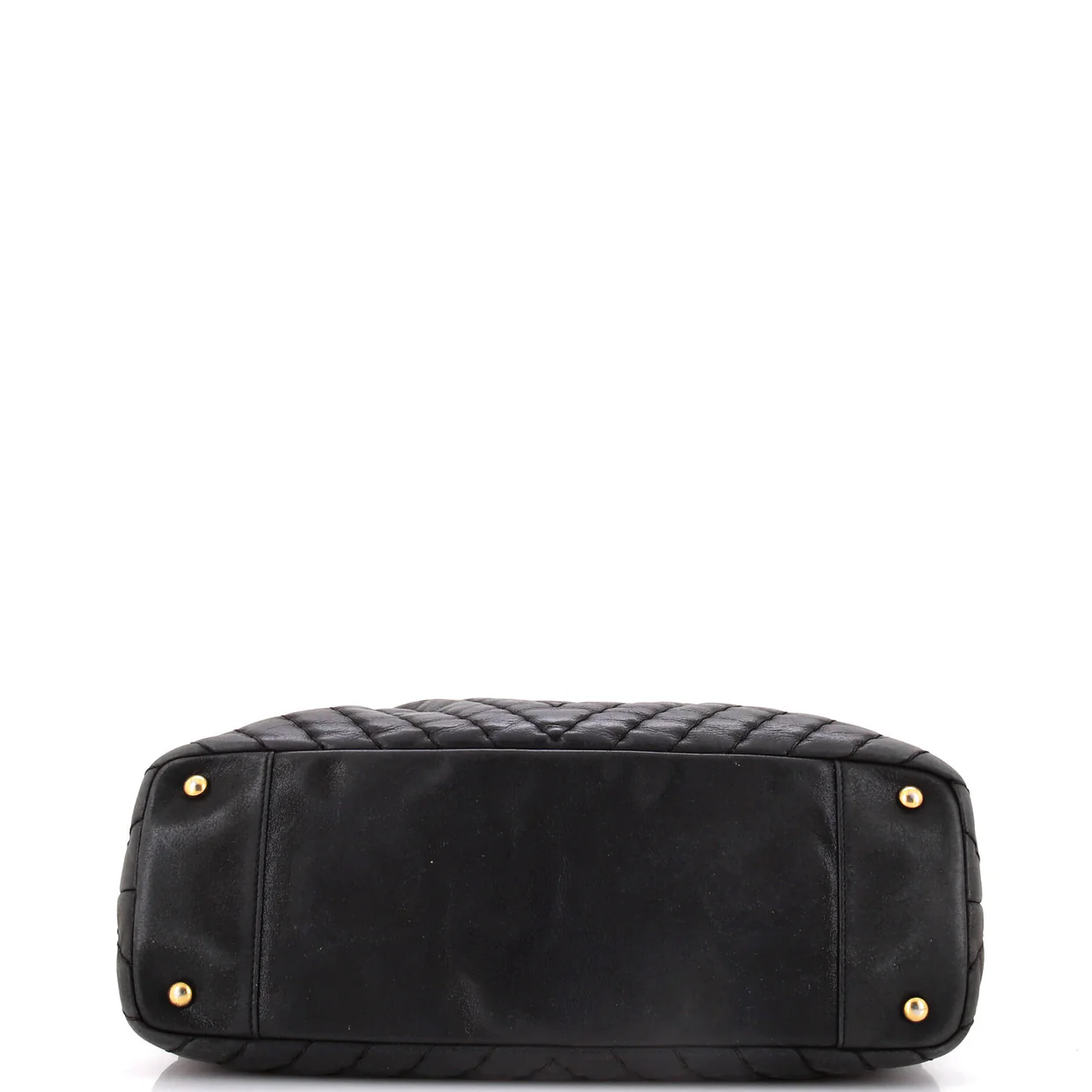 Surpique CC Charm Tote Chevron Calfskin Large - Deep Luxury