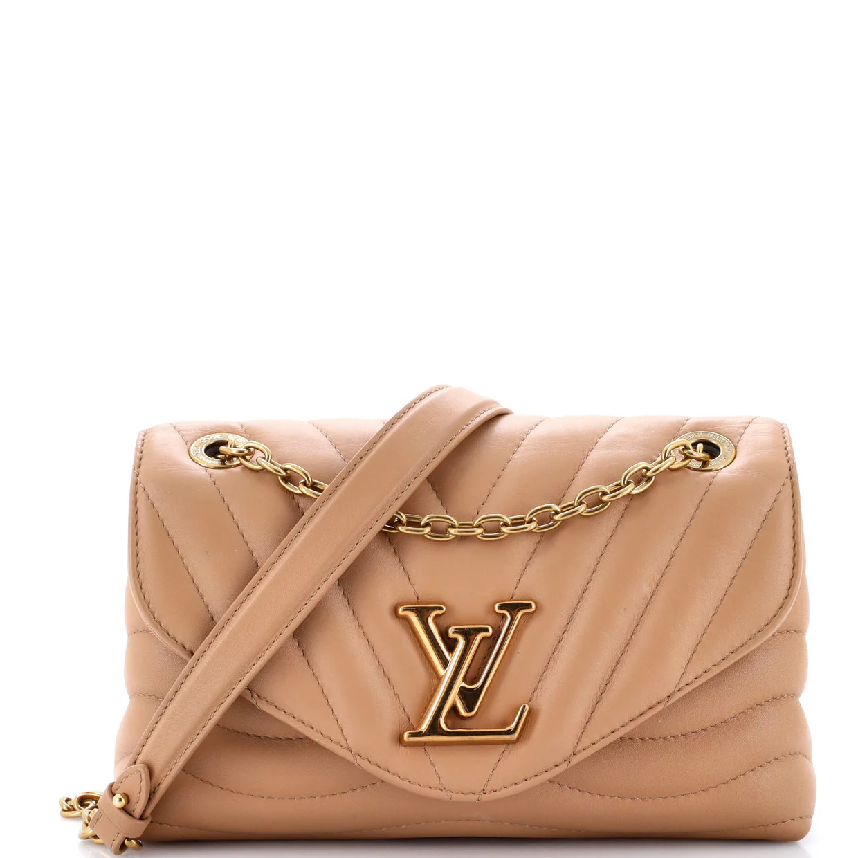 New Wave Chain Bag NM Quilted Leather MM - Deep Luxury